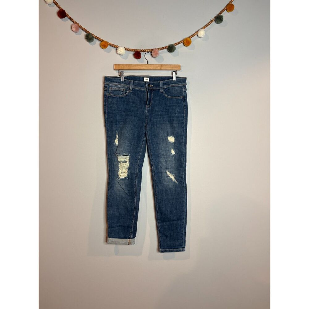 Sneak Peek distressed slim jeans